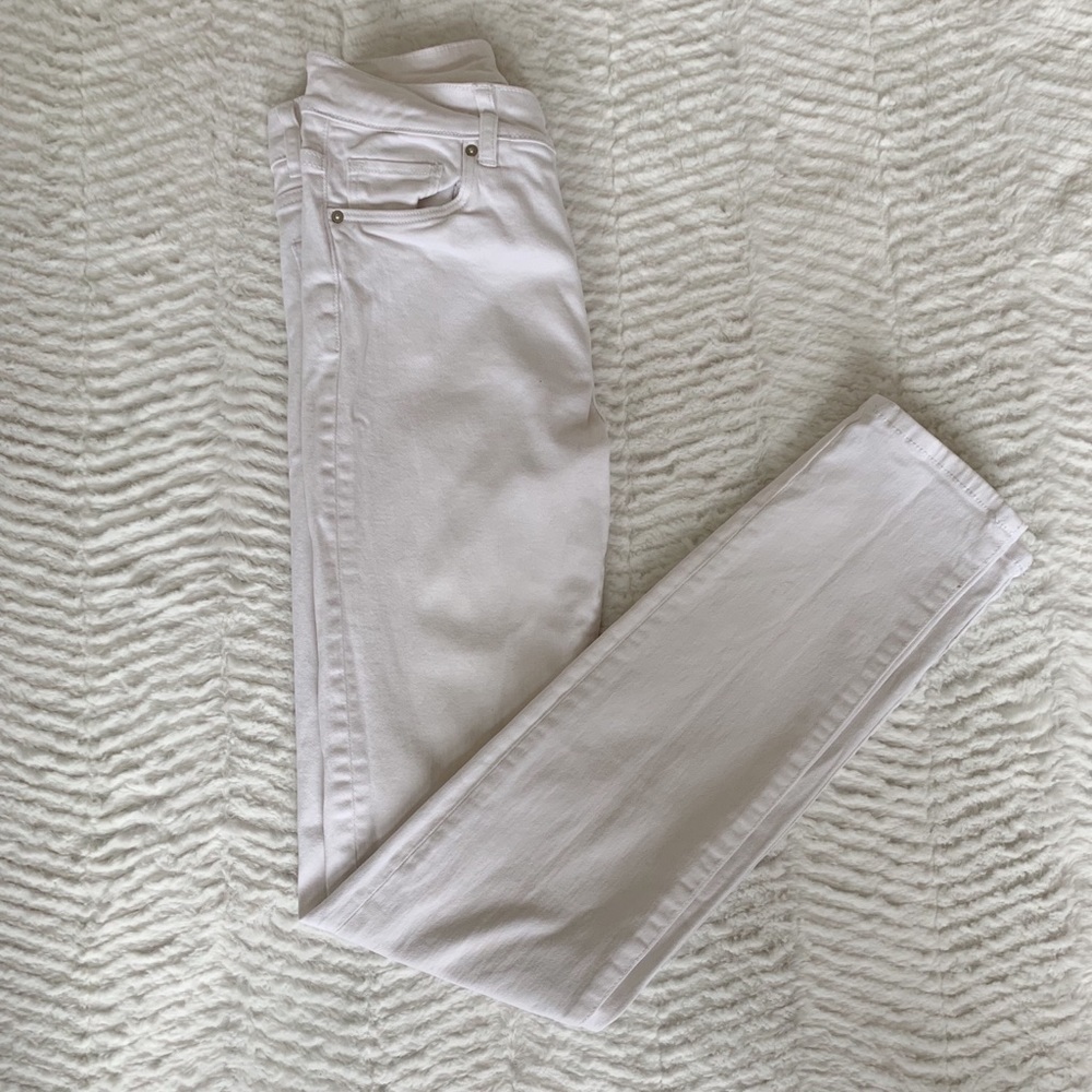 H&M white skinny jeans